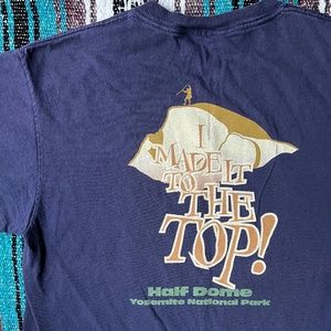 Vintage 90s Half Dome Official Yosemite National Parks Nature Hiking T-Shirt | M